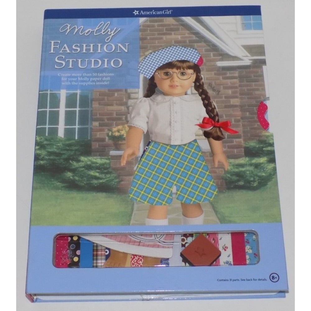 American Girl Doll Molly Molly's Fashion Studio Set Create 1940's Outfits
